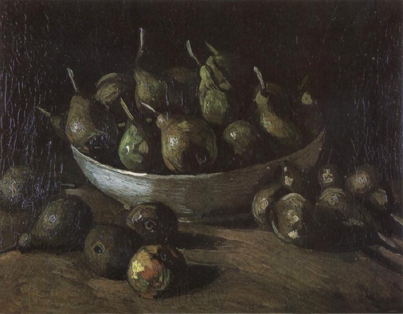 Vincent Van Gogh Still life with an Earthen Bowl and Pears (nn04)